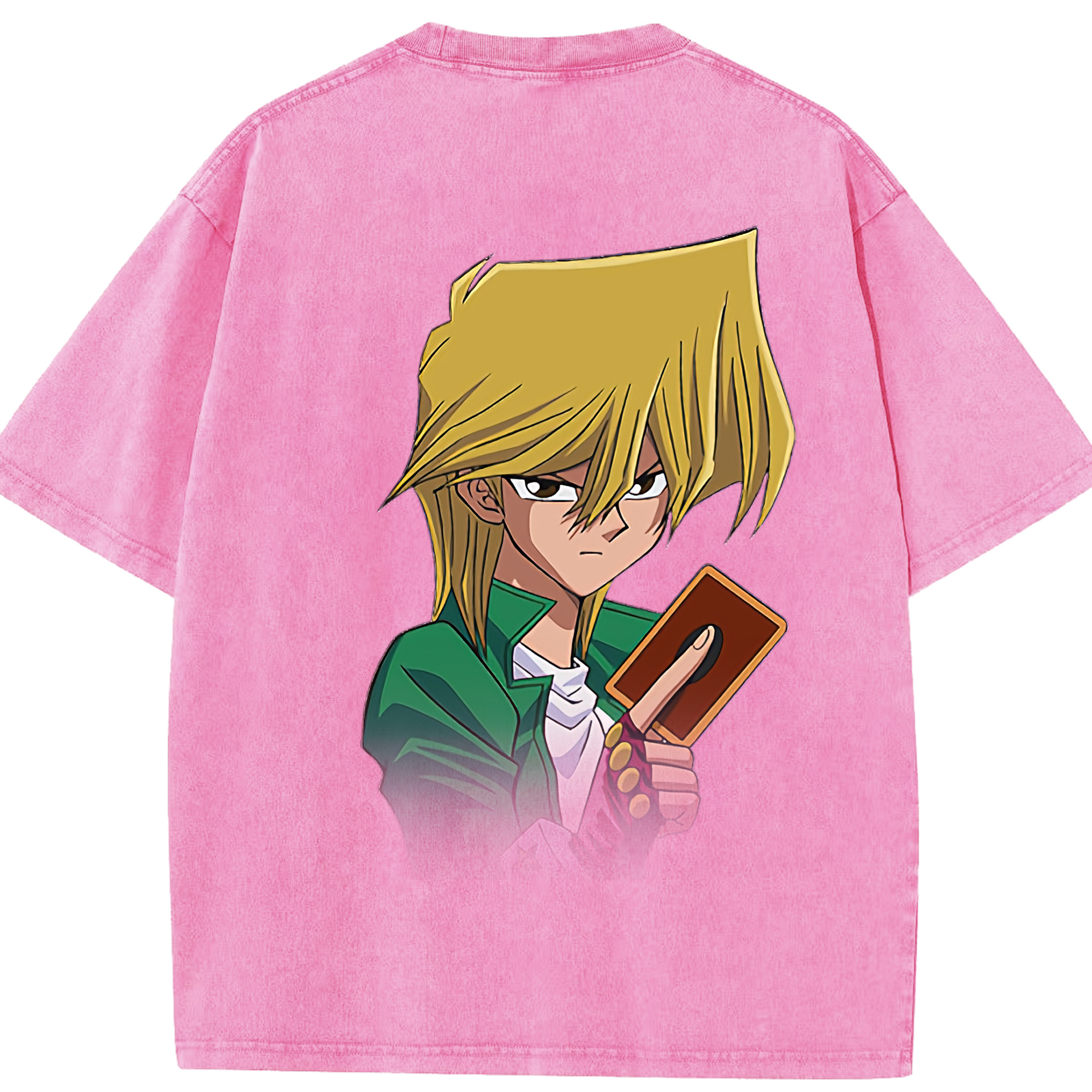 （画像用） 遊☆戯☆王 Yu-Gi-Oh! 綿100% ヴィンテージ風 半袖Tシャツ（背面プリント）